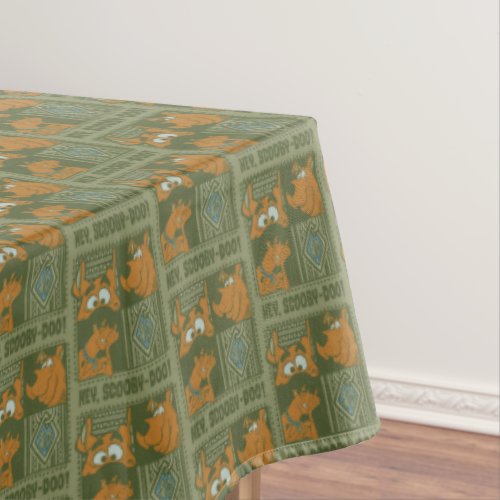 Hey Scooby_Doo Tribal Square Graphic Tablecloth