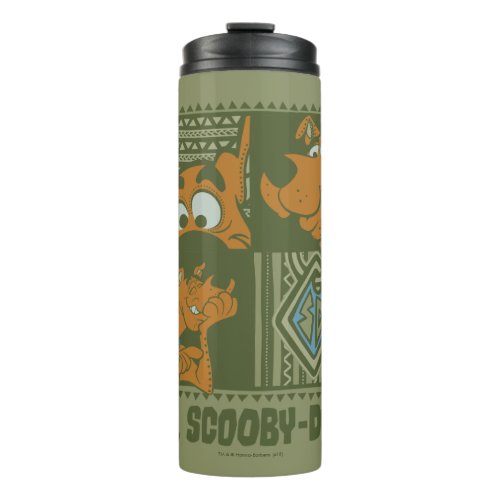 Hey Scooby_Doo Tribal Square Graphic Thermal Tumbler