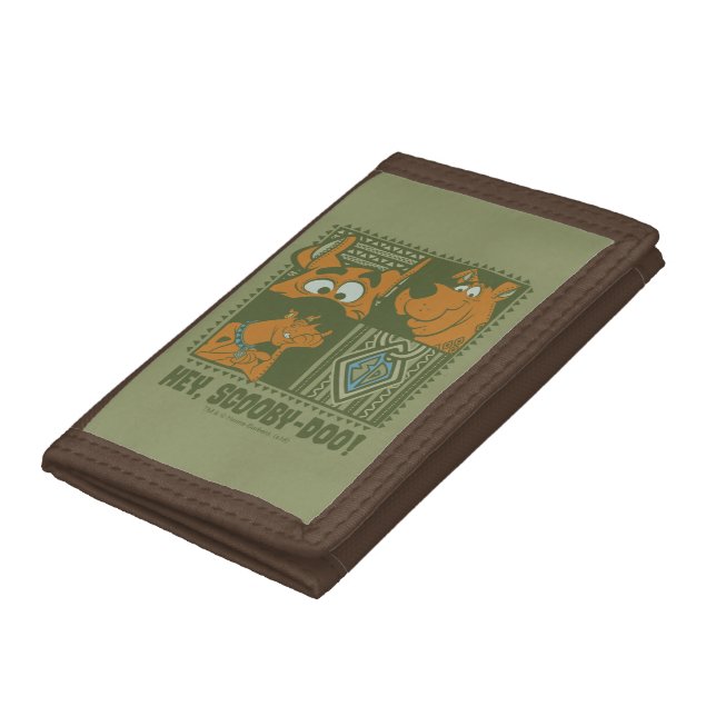 Hey Scooby-Doo Tribal Square Graphic Trifold Wallet (Bottom)