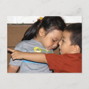 Hey Sis Look! Taiwanese Little Brother&Sister Postcard