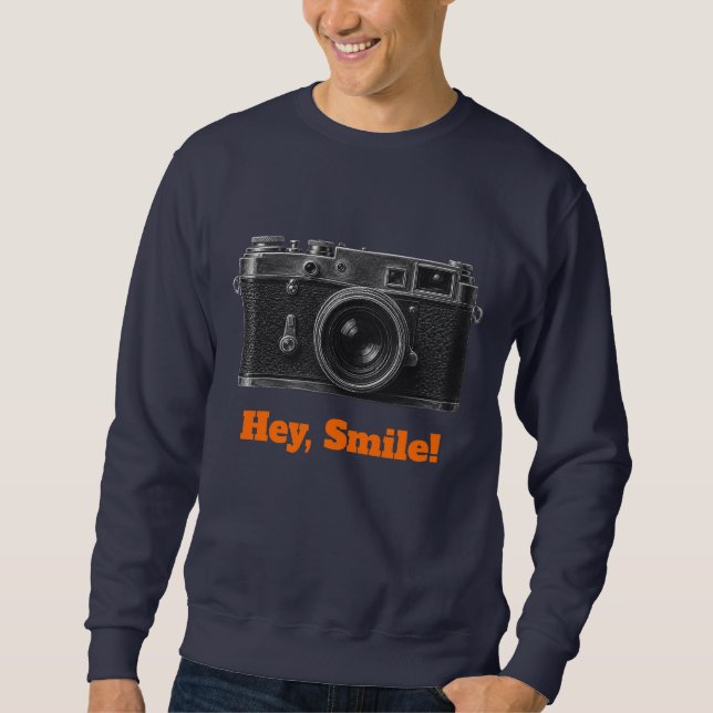 Hey, Smile! Camera Sweatshirt (Front)