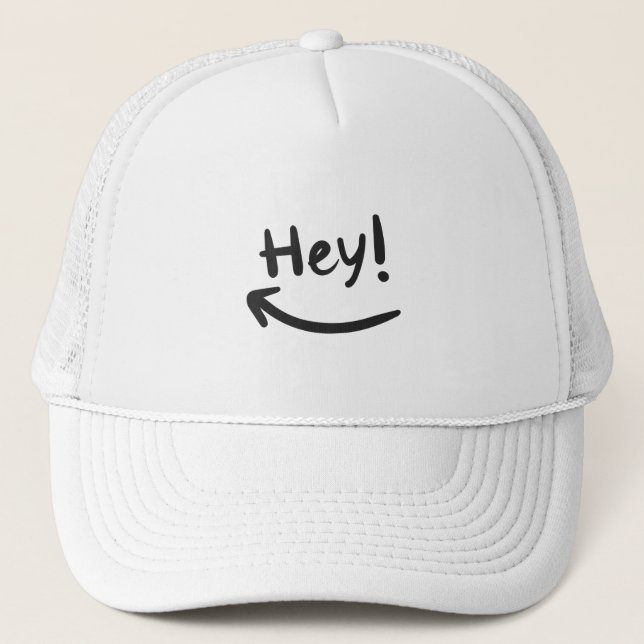 Hey smiling trucker hat (Front)
