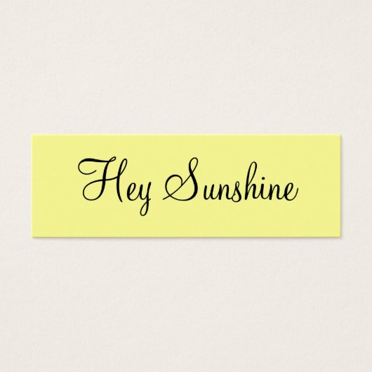 Hey Sunshine (Front)