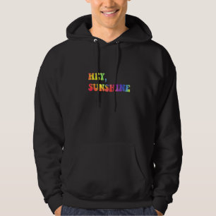 Hey Sunshine Retro Cool 1970s Slang Disco Era Hoodie