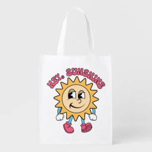 Hey, Sunshine - Summer Vibes Grocery Bag