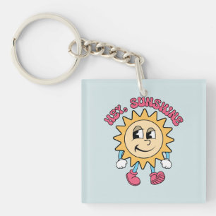 Hey, Sunshine - Summer Vibes Keychain
