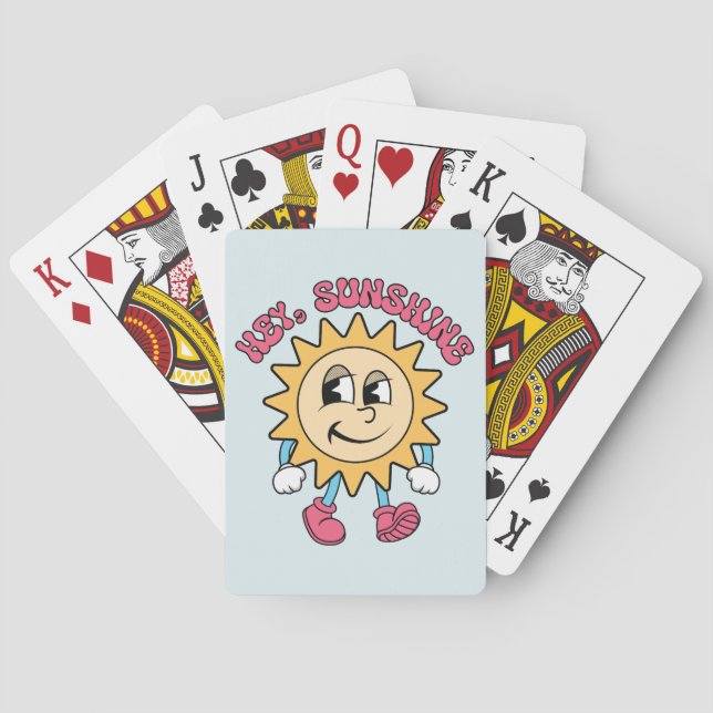 Hey, Sunshine - Summer Vibes Poker Cards (Back)
