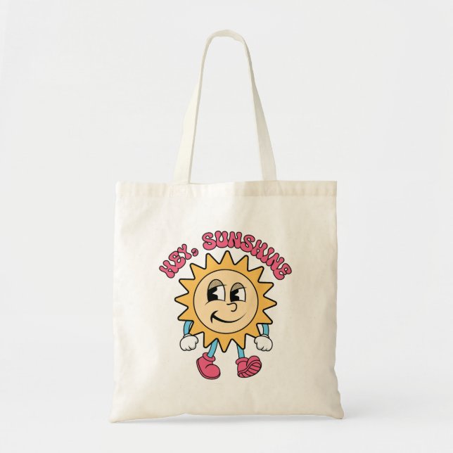 Hey, Sunshine - Summer Vibes Tote Bag (Front)