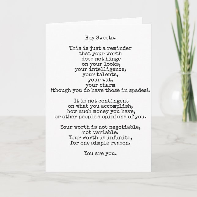 Hey Sweets Greeting Card (Front)