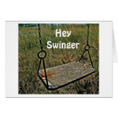 HEY SWINGER-TURNED "40" KEEP ON SWINGING (Front Horizontal)