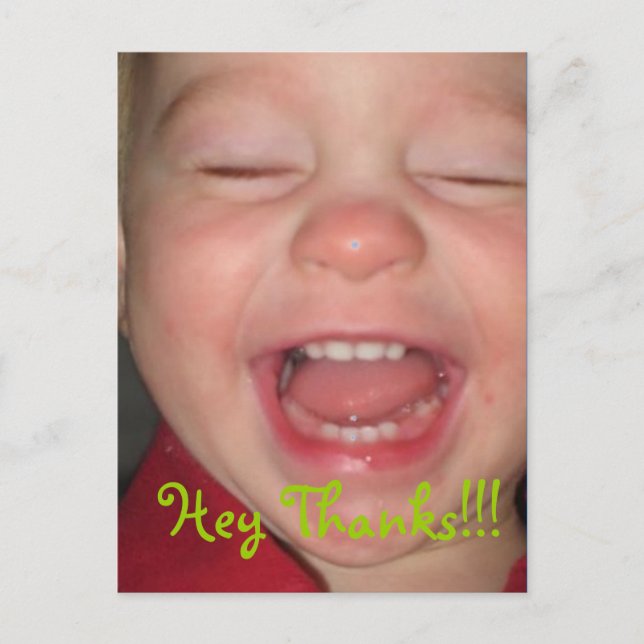 Hey Thanks!!! Postcard (Front)