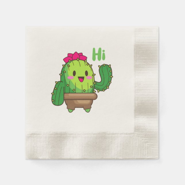Hey There Cactus – Party Paper Napkins (Front)