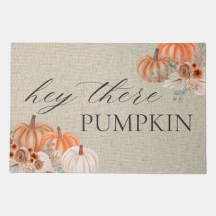 Hey There Pumpkin cute fall doormat