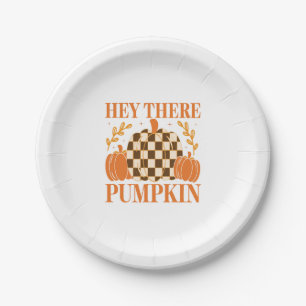 Hey There Pumpkin Paper Plates