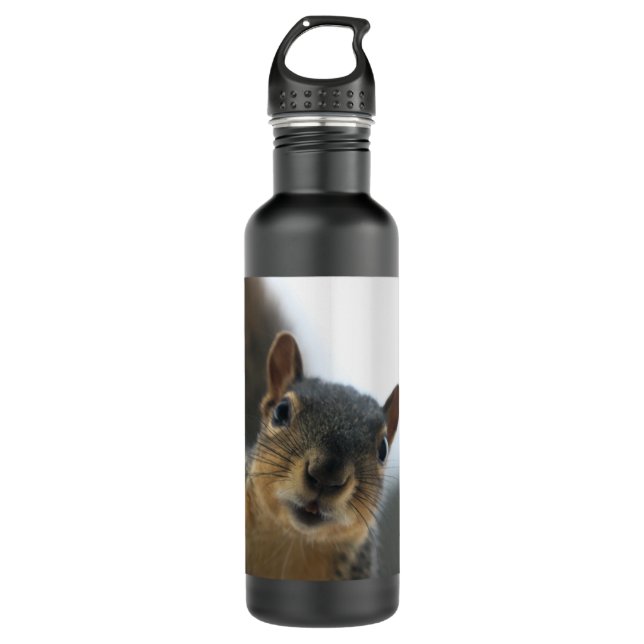 Hey there stainless steel water bottle (Front)