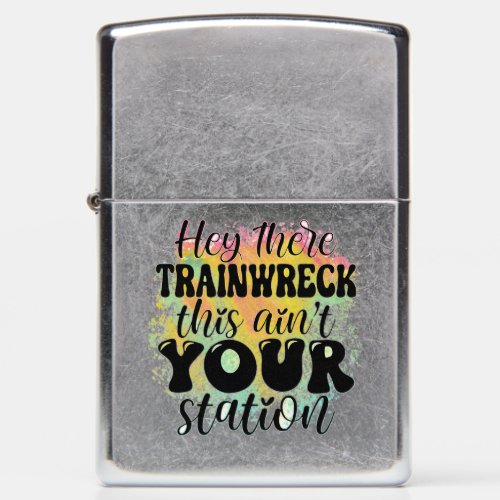 Hey there train wreck Zippo Lighter