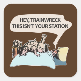 Hey trainwreck, this isn't your station square sticker
