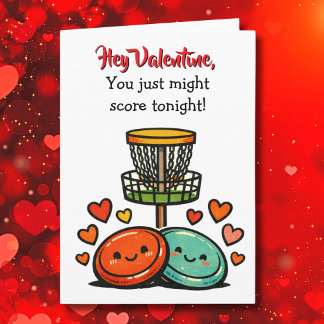 Hey Valentine, You just might Score | Flirty Card