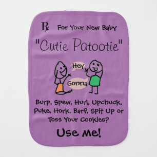 Hey Wanna Burp Cloth by RoseWrites