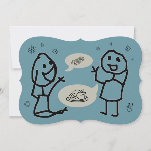 Hey Wanna Invitation Card by RoseWrites (Front)