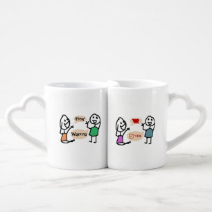 Hey Wanna Lovers' Mug Set by RoseWrites