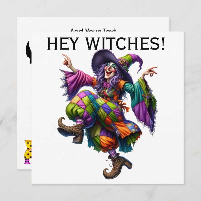 Hey Witches!  Invitation (Front/Back)