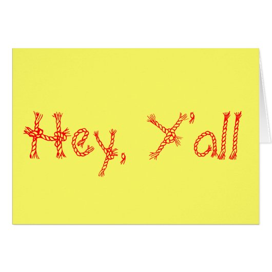 Hey, Y'all (Front Horizontal)