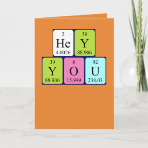 Hey You Birthday card 1