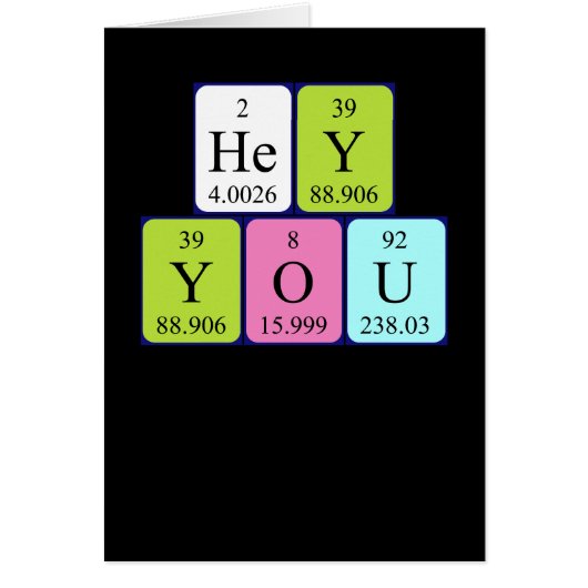 Hey You Birthday card 5 (Front)