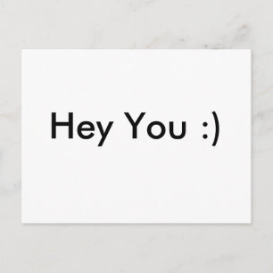 Hey You :) Postcard