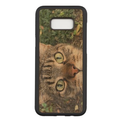 &quot;Hey you&quot; says this Cat Carved Samsung Galaxy S8+ Case