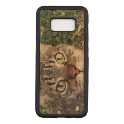 &quot;Hey you&quot; says this Cat Carved Samsung Galaxy S8 Case