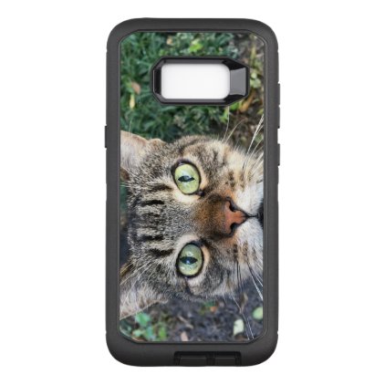 "Hey you" says this Cat OtterBox Defender Samsung Galaxy S8+ Case