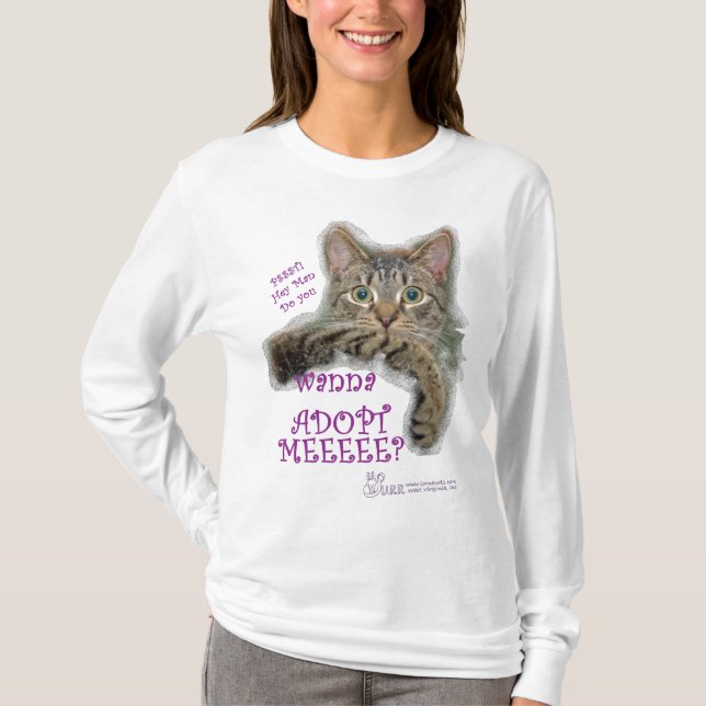 Hey You... womens long sleeve tee (Front)