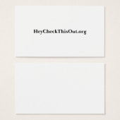 HeyCheckThisOut.org (Front & Back)
