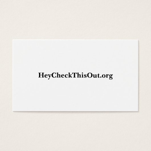 HeyCheckThisOut.org (Front)