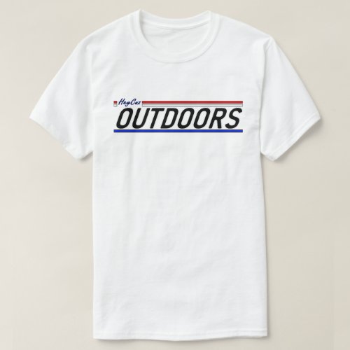 HeyCuz Outdoors Red White and Blue T_Shirt