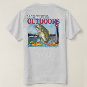HeyCuz Outdoors Satilla Gorilla Bass Design T-Shirt