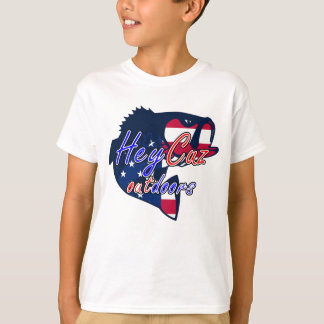 HeyCuz Outdoors USA Flag Bass Logo T-Shirt