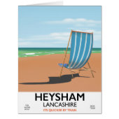 Heysham Lancashire vintage train poster (Front)