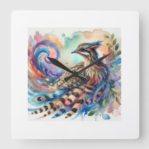 Heyuannia in a Colorful Landscape 120924AREF106 - Square Wall Clock