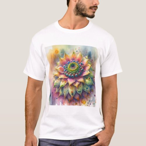 Heyuannia in Watercolor 130624AREF125 _ Watercolor T_Shirt