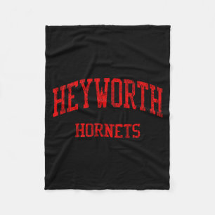 Heyworth High School Hs Heyworth Il Vintage Srts  Fleece Blanket