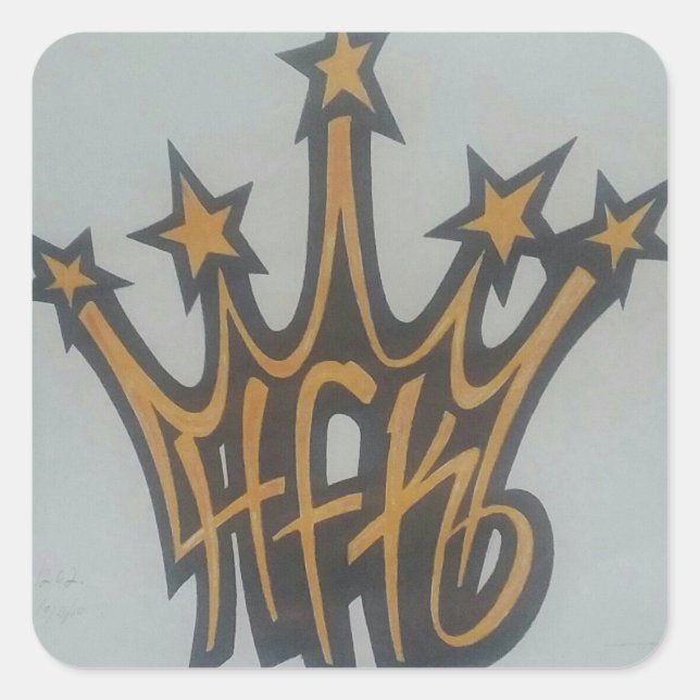 HFK Accessories Finally! Square Sticker (Front)