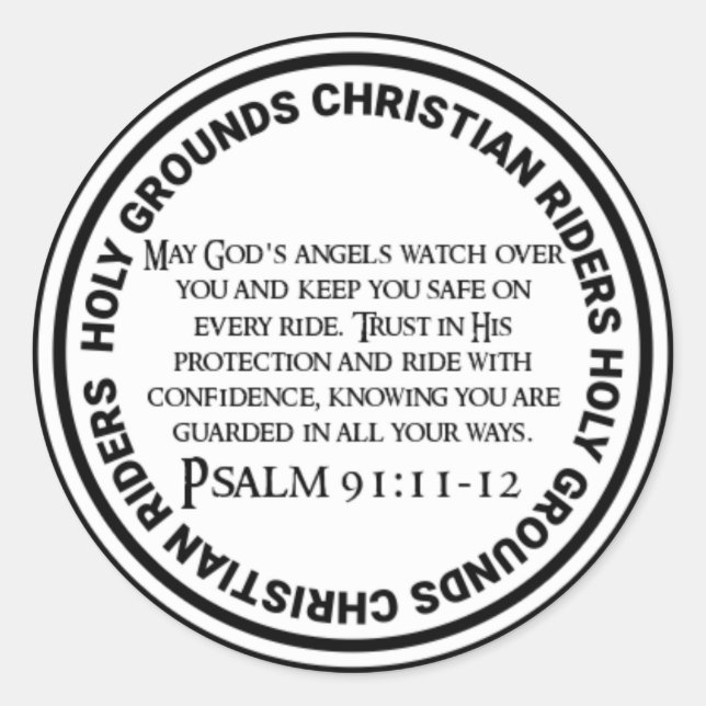 HG_Psalm91_Sticker Classic Round Sticker (Front)