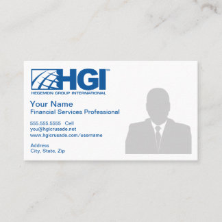 HGI Financial Services Professional (Photo) Business Card