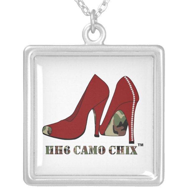 HH6 Camo Chix™ Necklace (Square) (Front)