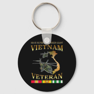 Hh-53 Super Jolly Green Giant Helicopter Vietnam V Keychain