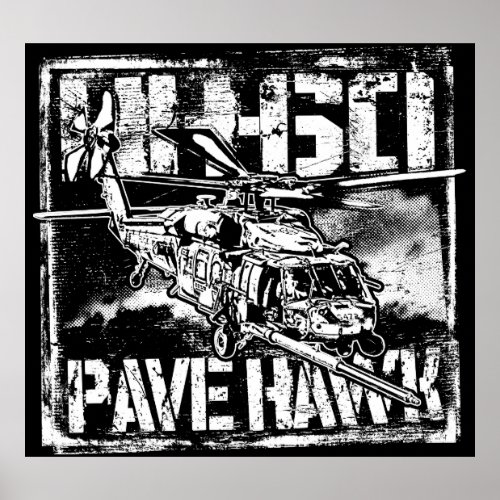 HH_60 Pave Hawk poster Template BK Poster