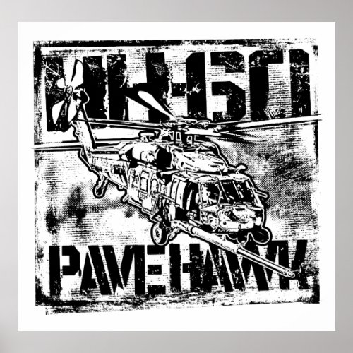HH_60 Pave Hawk poster Template WT Poster